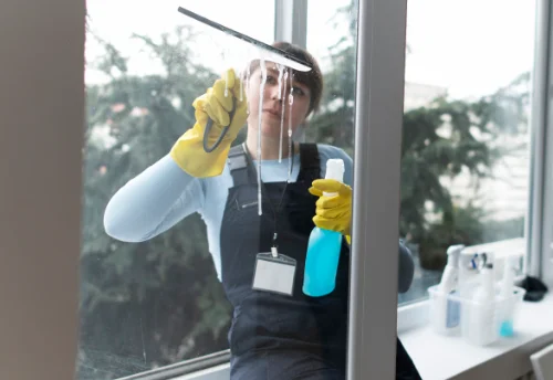 Nettoyage de vitres intérieures et extérieures à la Cropte